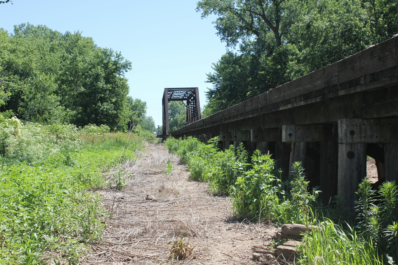 Looking north